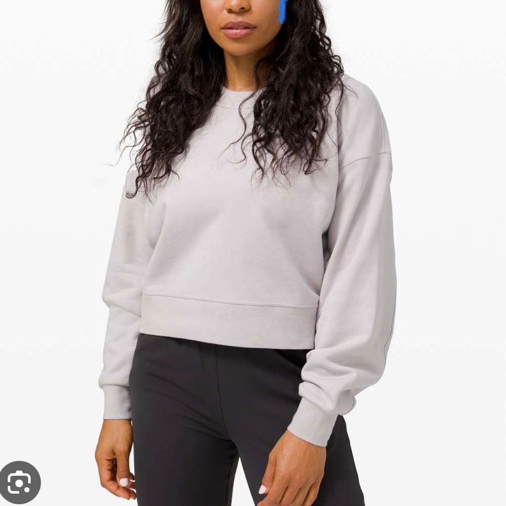 Lululemon perfectly cropped crew sweatshirt